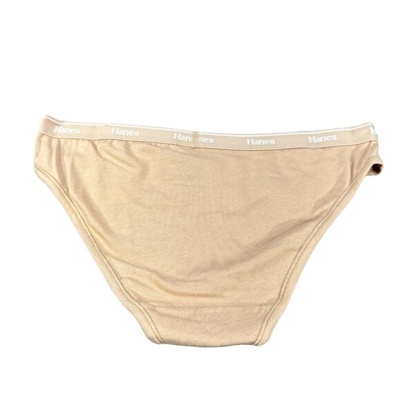 Hanes Women's Size Small Panty Bikini Original Beige New With Tags - Picture 2 of 8